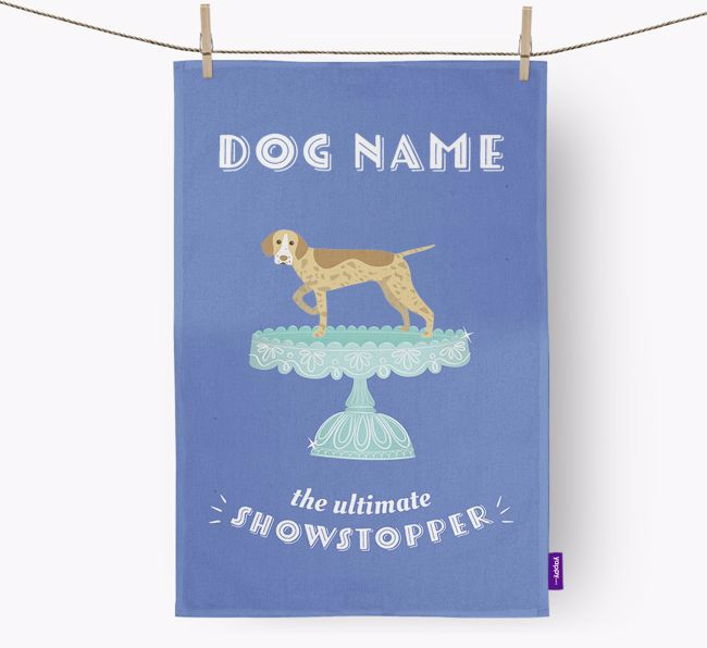 'The Ultimate Showstopper' - Personalised {breedFullName} Tea Towel